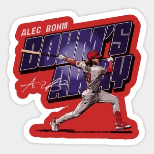 Alec Bohm Philadelphia Bohm's Away Sticker